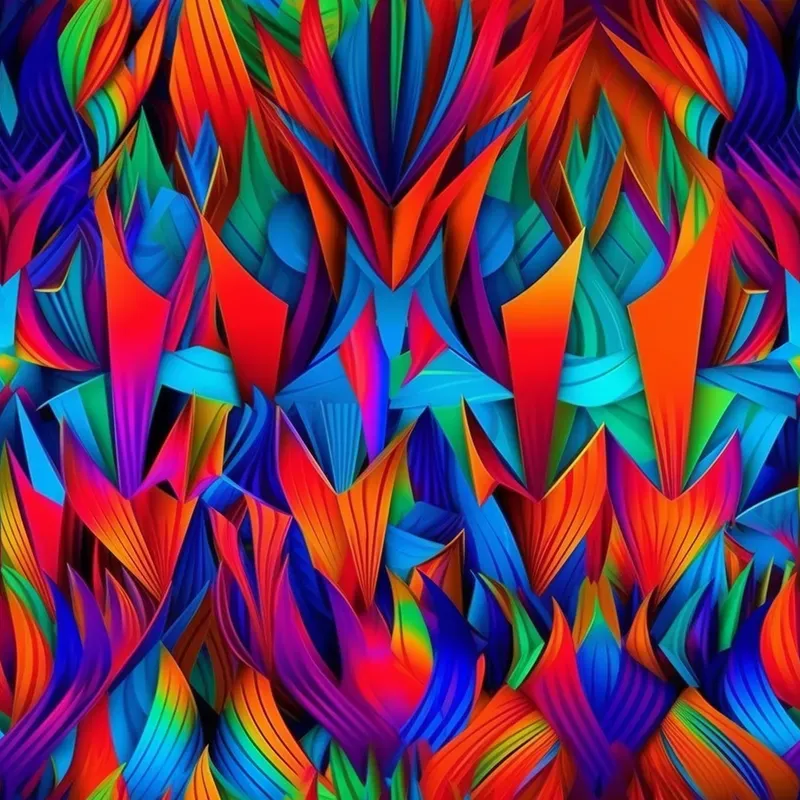 Endless Reapeating Neon Pattern Designs