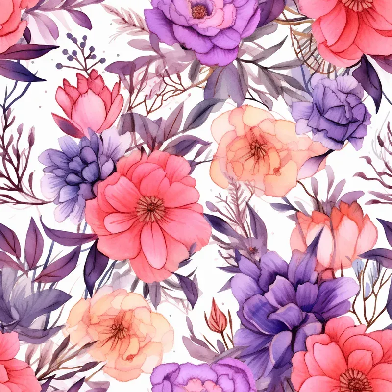 Beautiful Floral Patterns Vibrant Colors