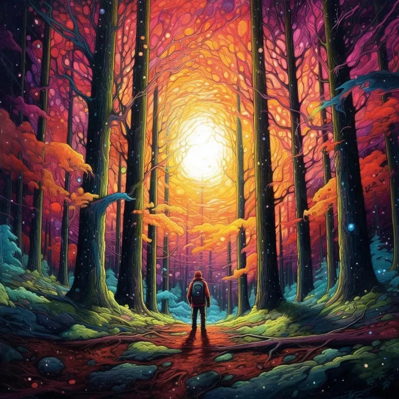 Psychedelic Space Fantasy Art Scenes