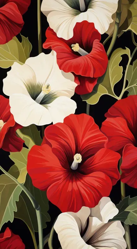 Seamless Stunning Vivid Floral Patterns
