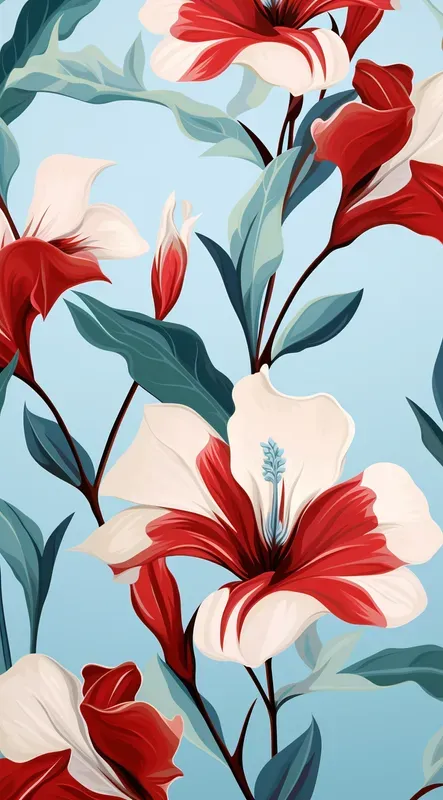Seamless Stunning Vivid Floral Patterns