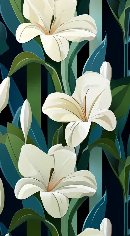 Seamless Stunning Vivid Floral Patterns