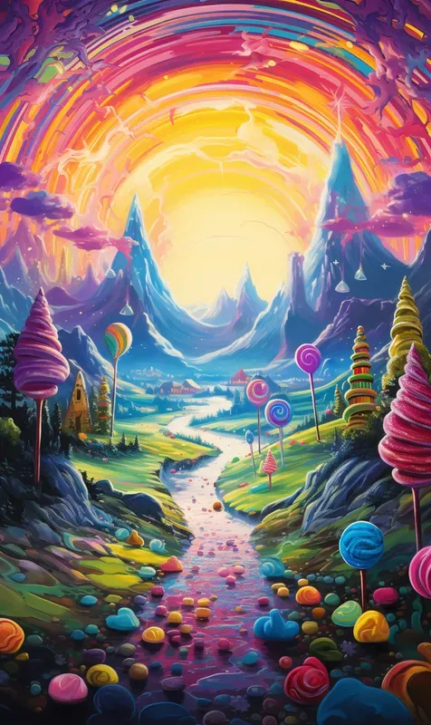 Vivid Psychedelic Paintings Of Any Scenes