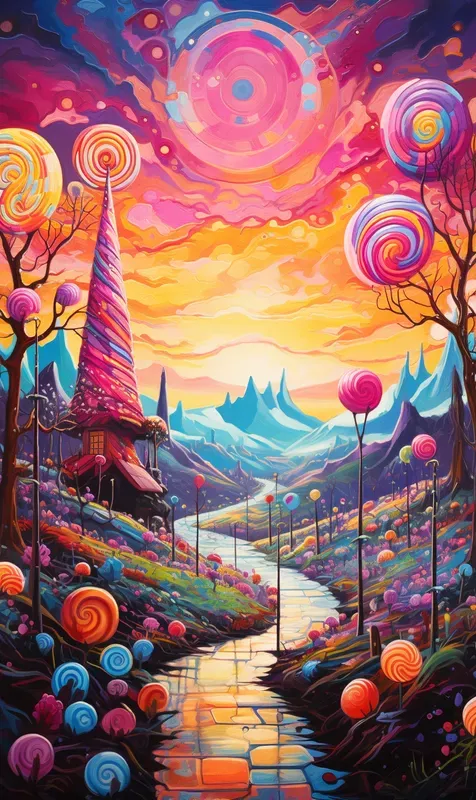 Vivid Psychedelic Paintings Of Any Scenes