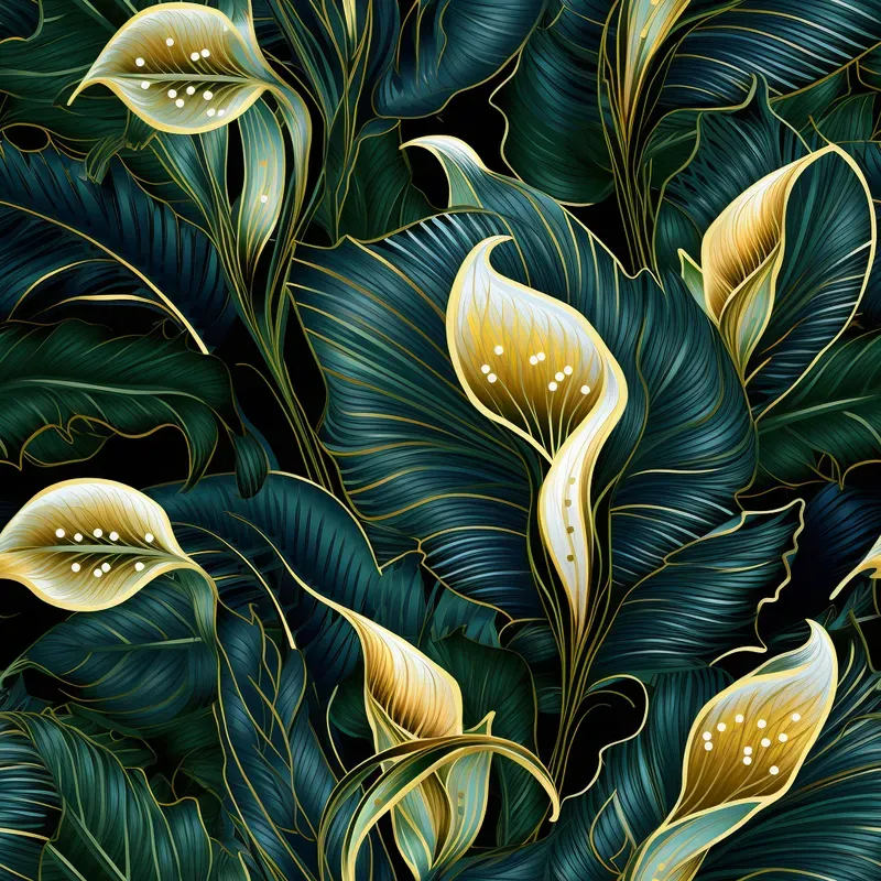 Intricate Vivid Floral Seamless Designs