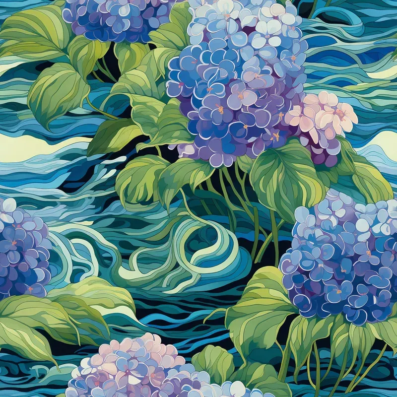 Stunning Fluid Seamless Floral Patterns