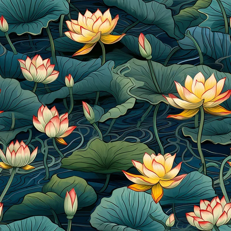 Stunning Fluid Seamless Floral Patterns