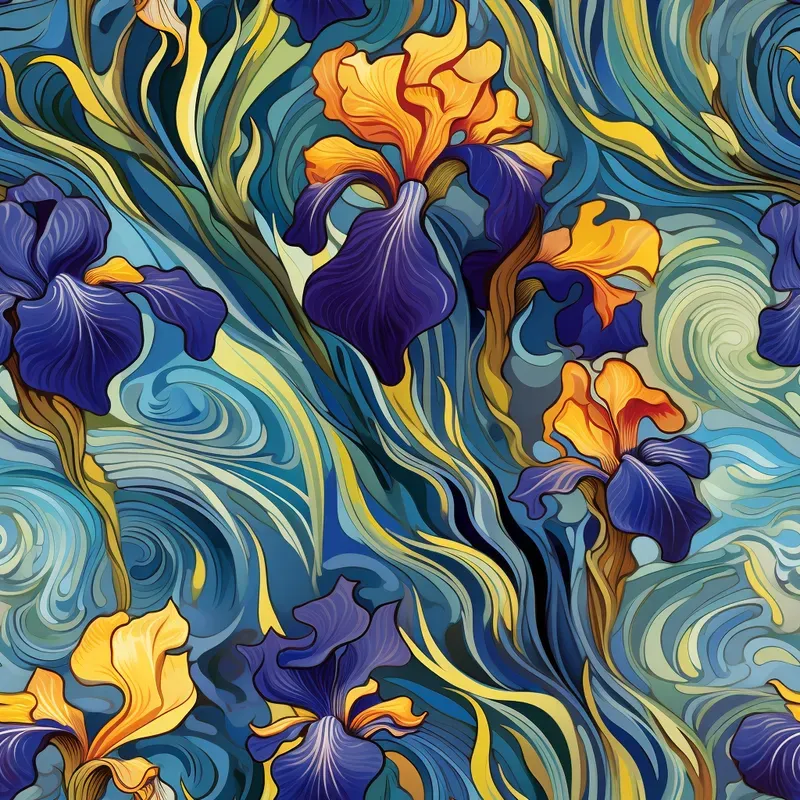 Stunning Fluid Seamless Floral Patterns