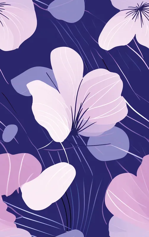 Seamless Elegant Floral Patterns Designs