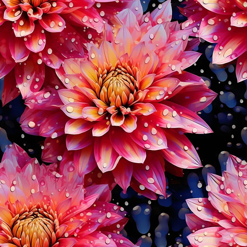 Floral Art Defined By Recursion Patterns