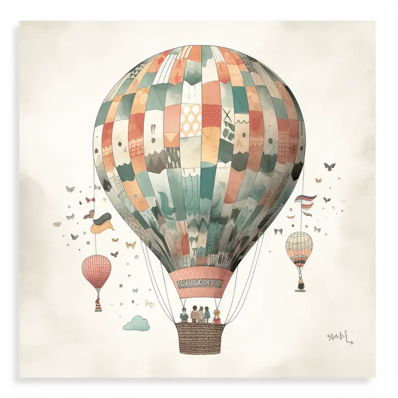 Cute Boho Watercolour Illustrations