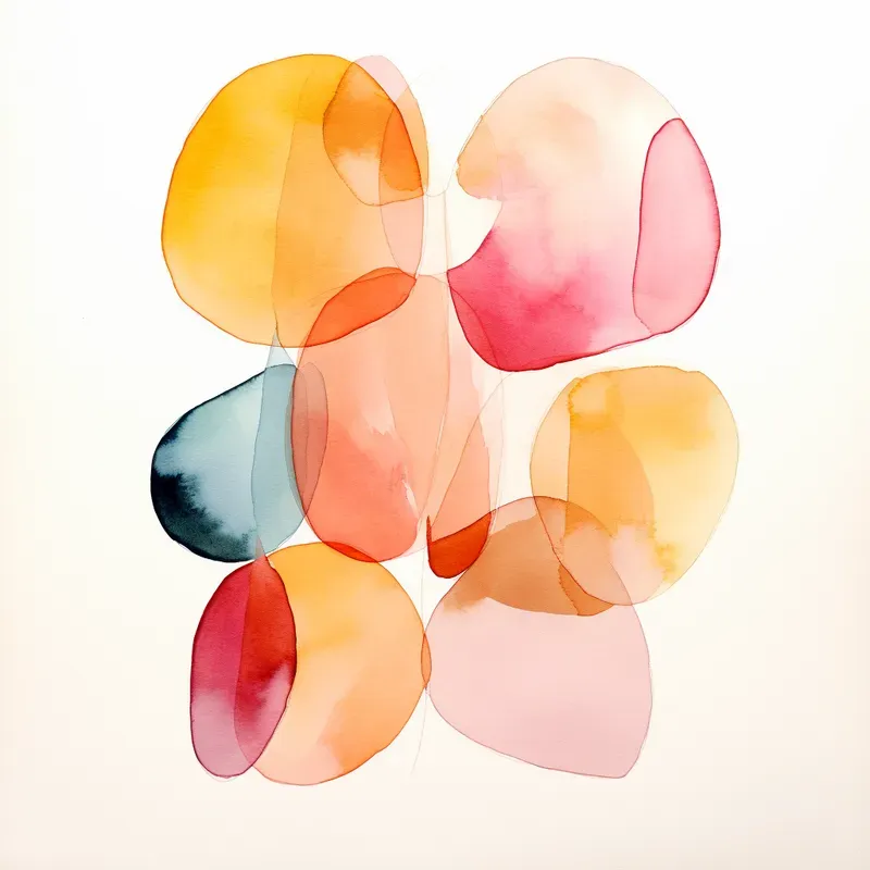 Organic Geometric Shapes Art Prints