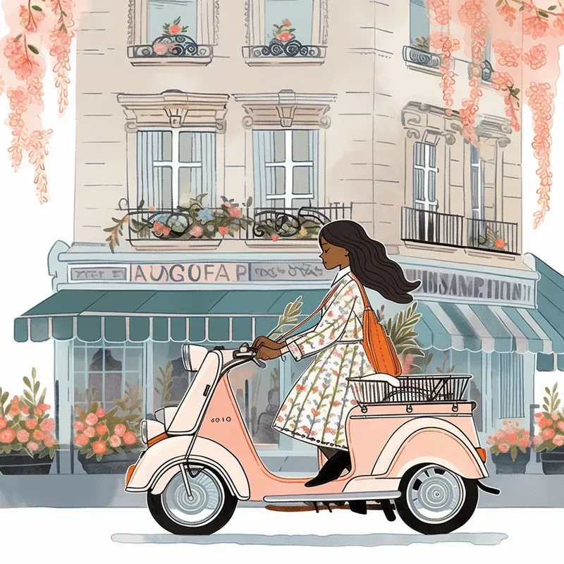 Colourful Patterned Illustrated Scenes