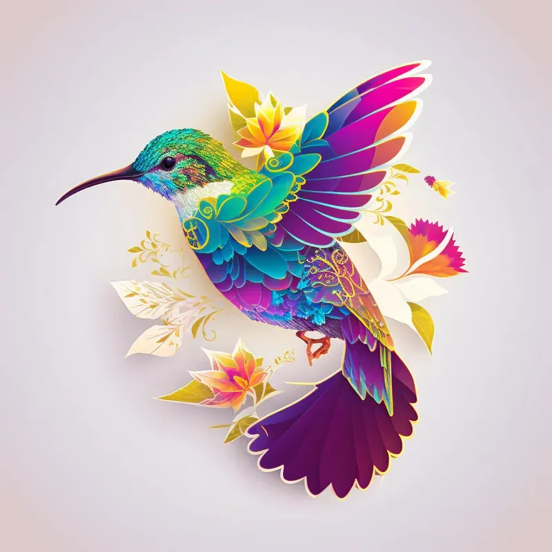 Animals Flower Stickers