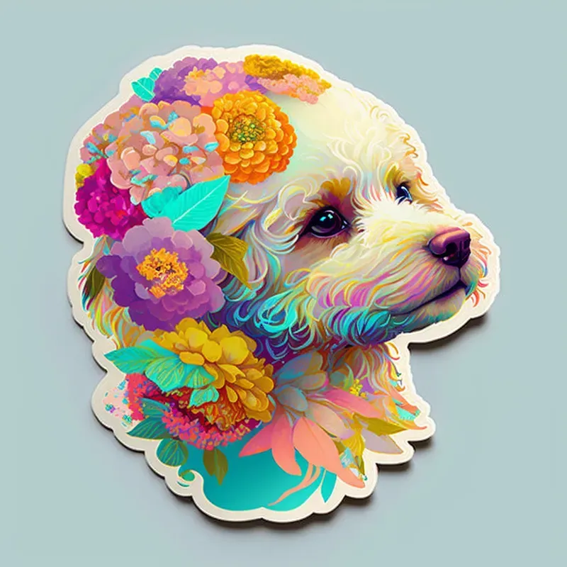 Animals Flower Stickers