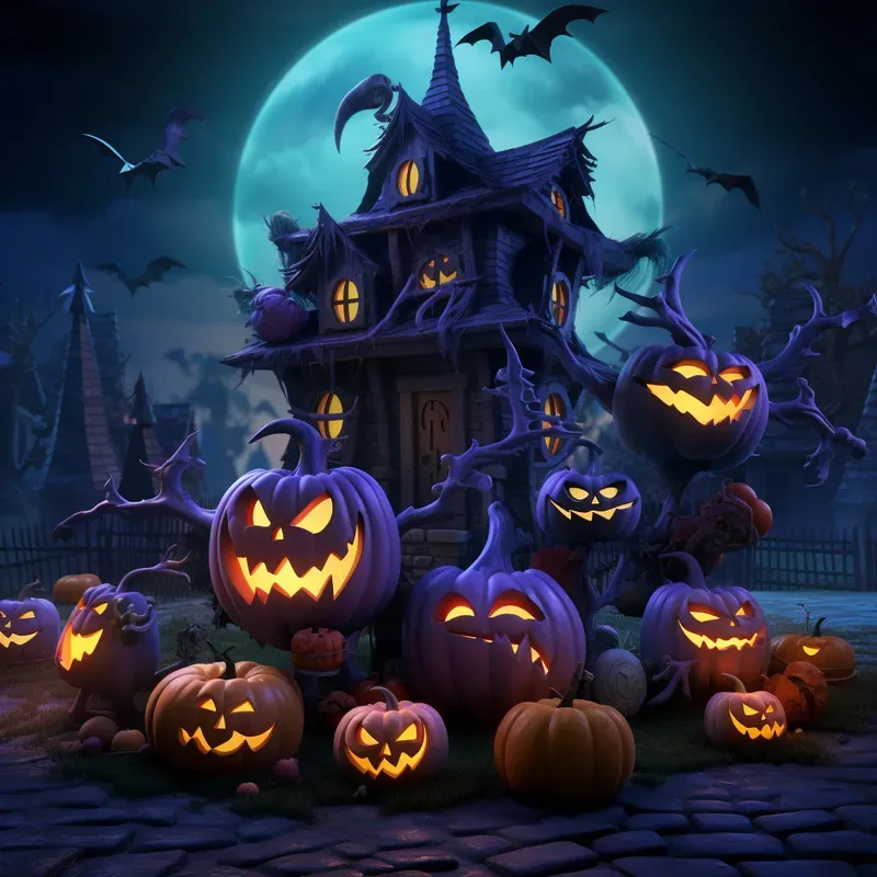 Halloween Witty Cartoon 3D Characters