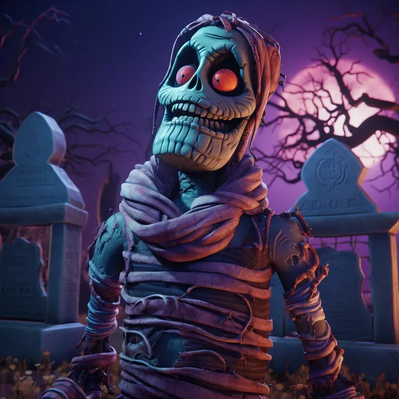 Halloween Witty Cartoon 3D Characters