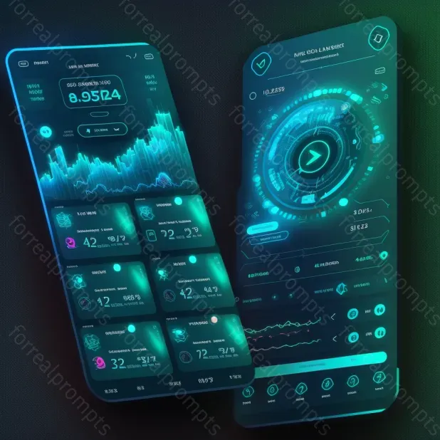 Futuristic App Ui Ux Design Mockups