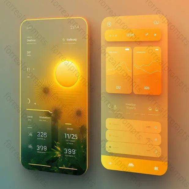 Futuristic App Ui Ux Design Mockups