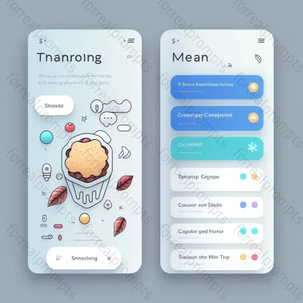 Futuristic App Ui Ux Design Mockups