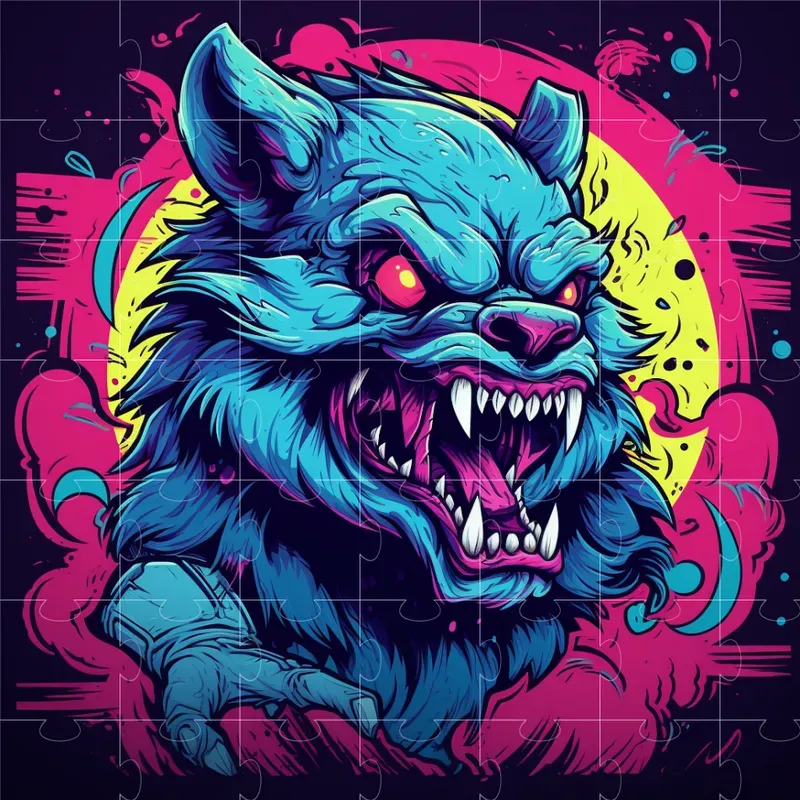 Scary Monster Vector Tshirt Illustrations