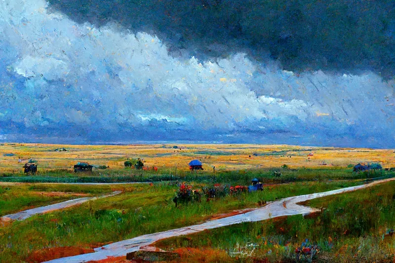 Edgy Modern Impressionist Landscapes and Cityscapes