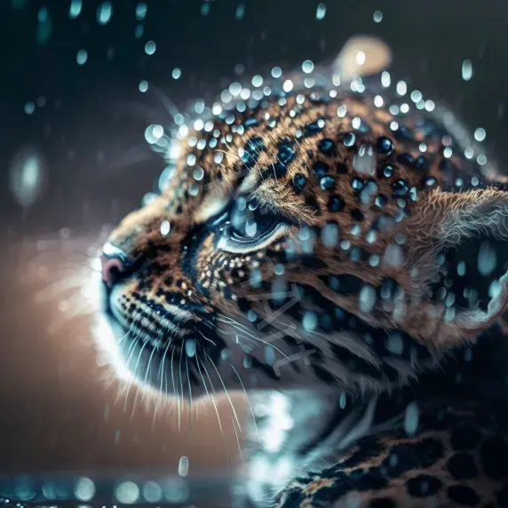 Animal Close Ups In The Rain