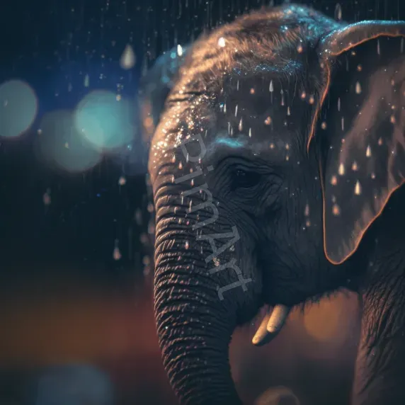 Animal Close Ups In The Rain