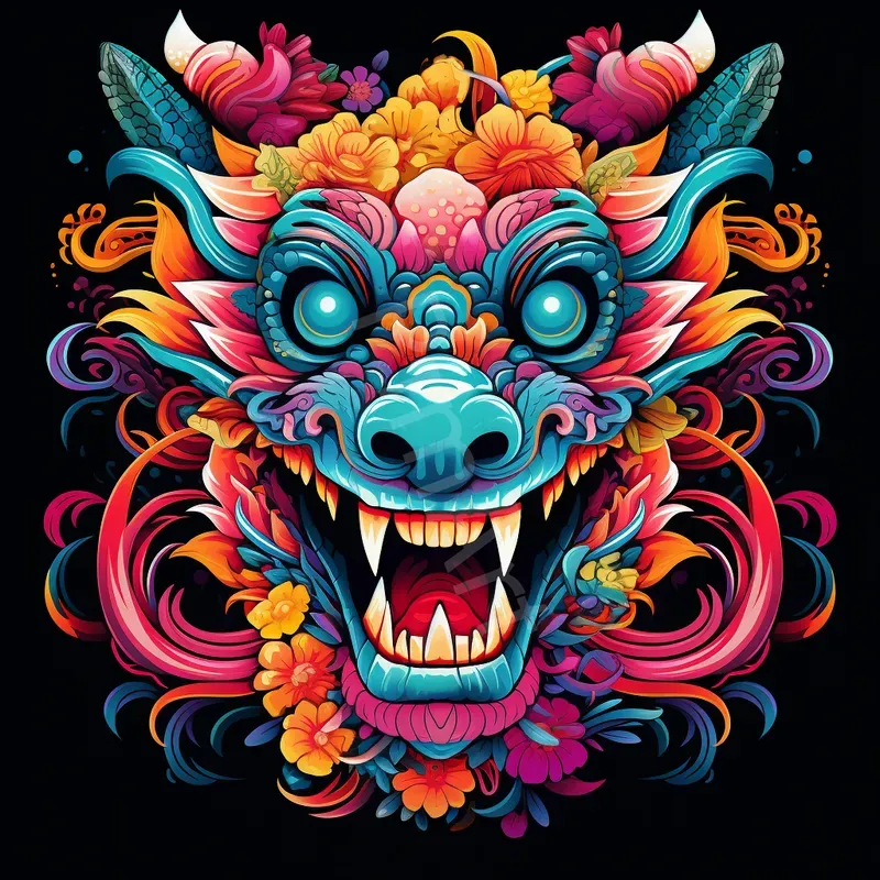 Colourful Decorated Portraits