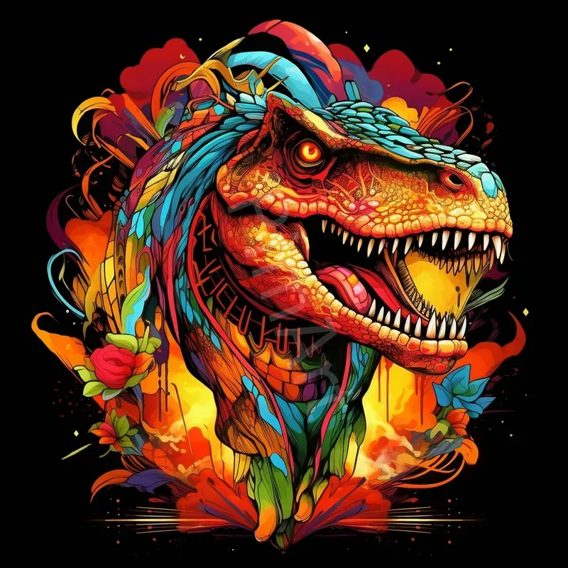 Colourful Decorated Portraits