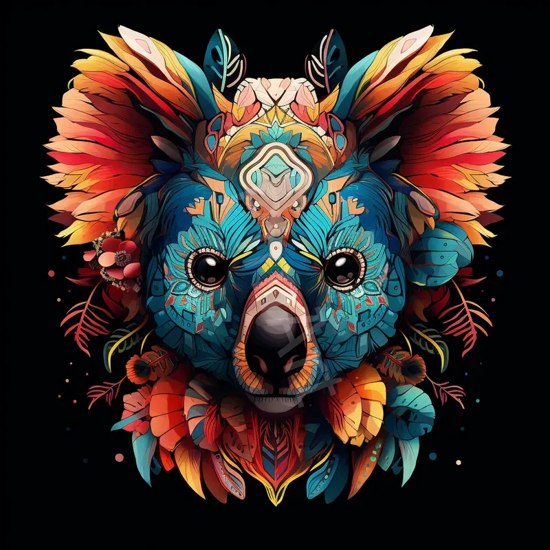 Colourful Decorated Portraits