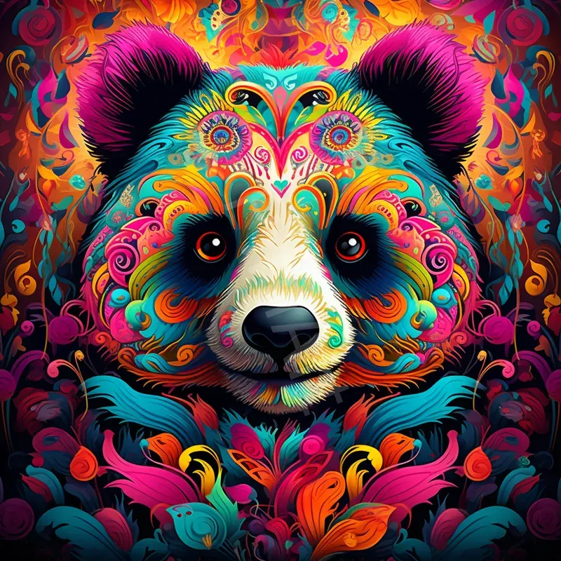 Colourful Decorated Portraits