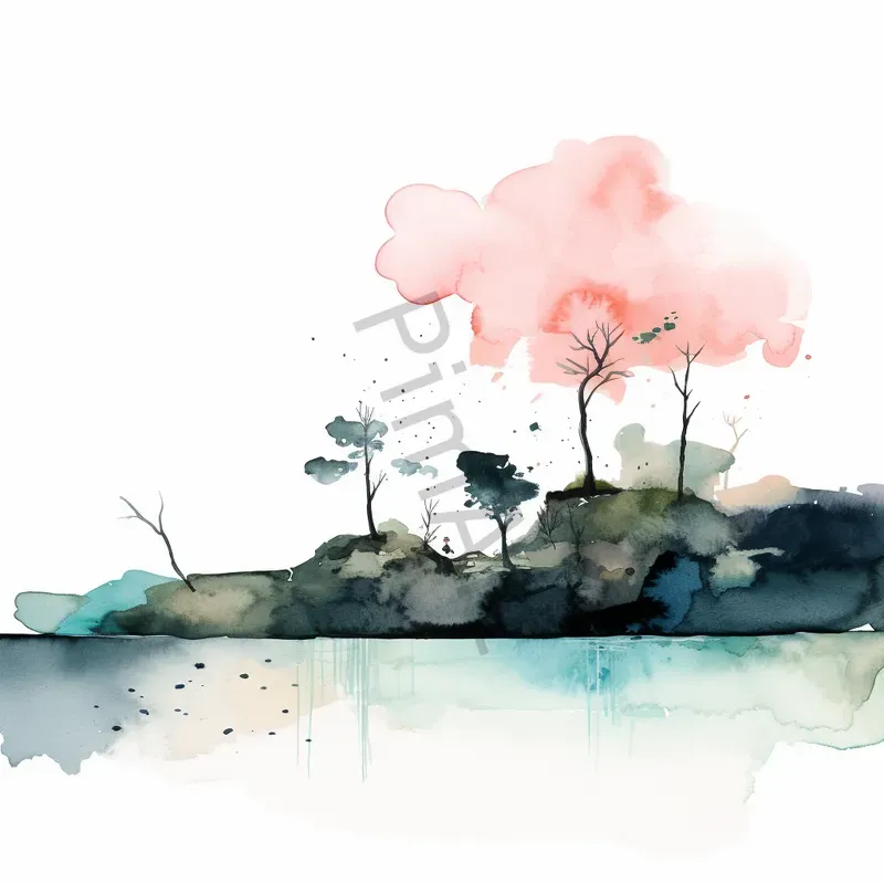Abstract Watercolor Paintings