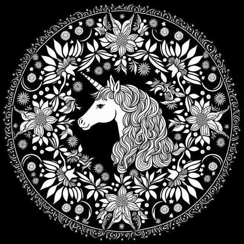 Coloring Book Mandala Animals