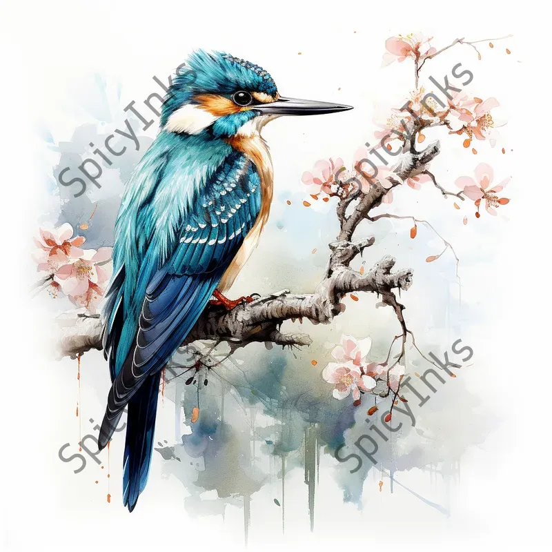 Detailed Dry Brush Birds