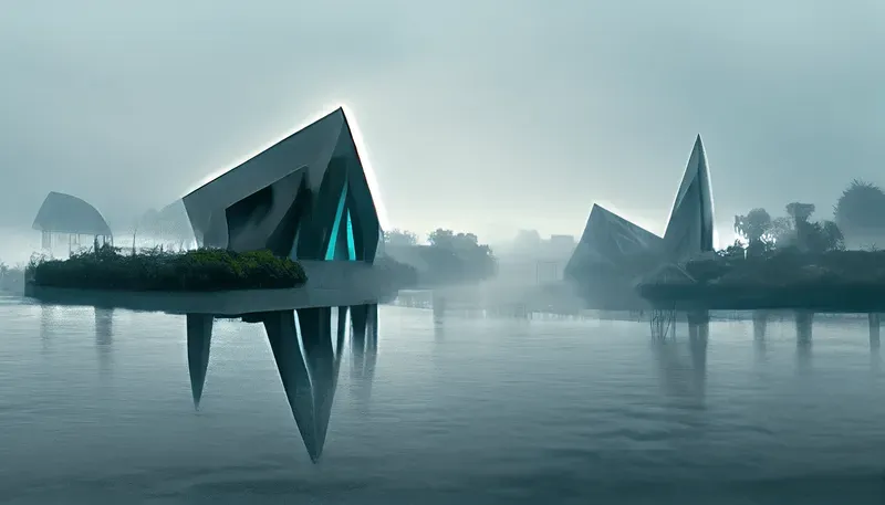 Futuristic Angular Structures
