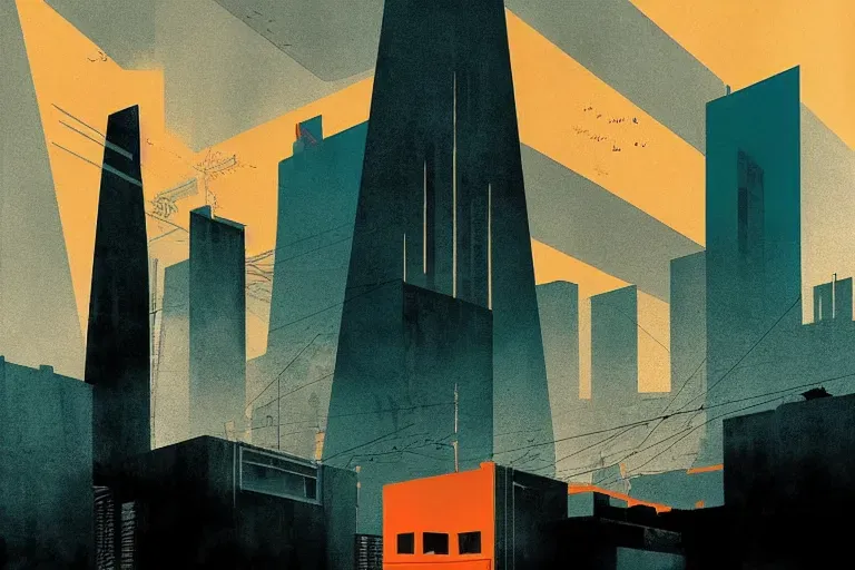 Futuristic Brutalist Architecture