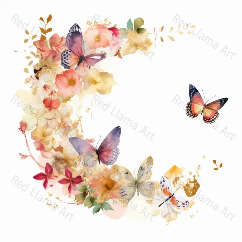 Beautiful Floral Wreath Frames