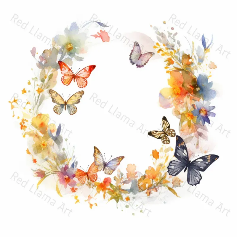 Beautiful Floral Wreath Frames