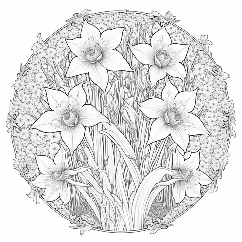 Fantastic Floral Mandala Coloring Pages
