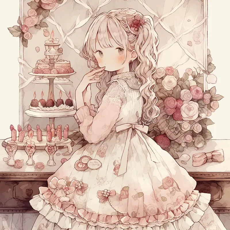 Sweet Victorian Anime Characters