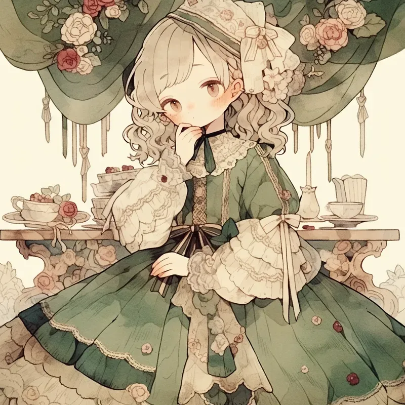 Sweet Victorian Anime Characters