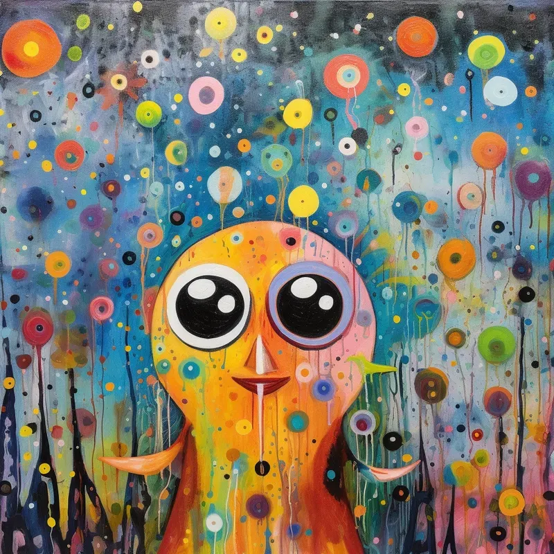 Whimsical Imaginary Friends Art
