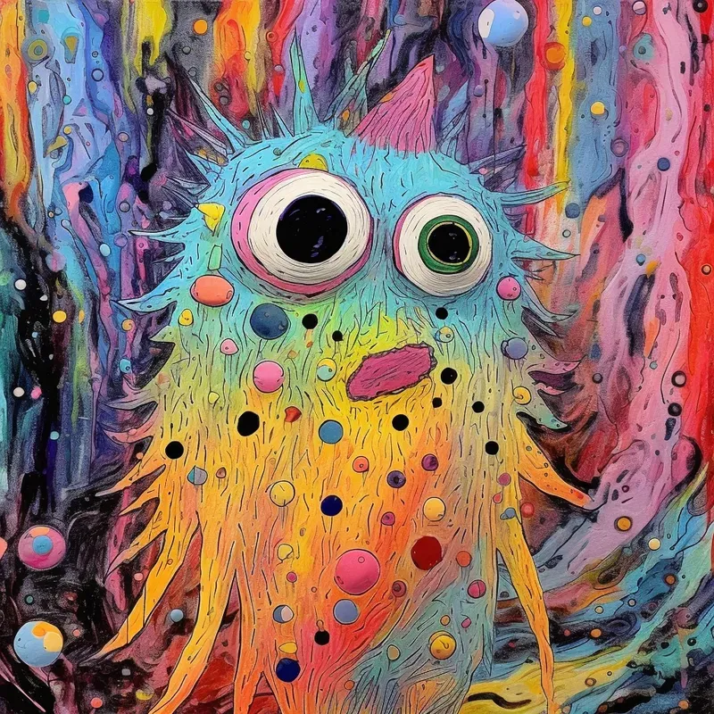 Whimsical Imaginary Friends Art