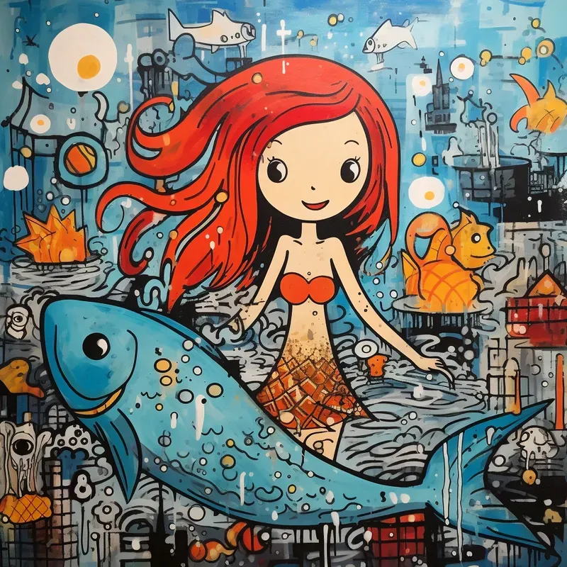 Hand Drawn Graffiti Illustration Style