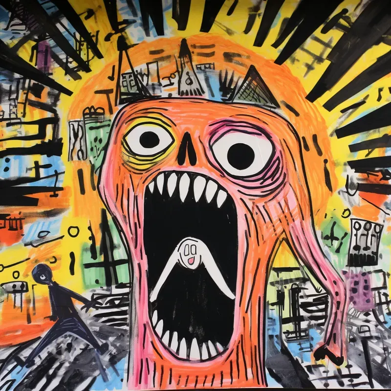 Hand Drawn Graffiti Illustration Style