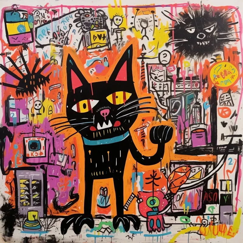 Hand Drawn Graffiti Illustration Style