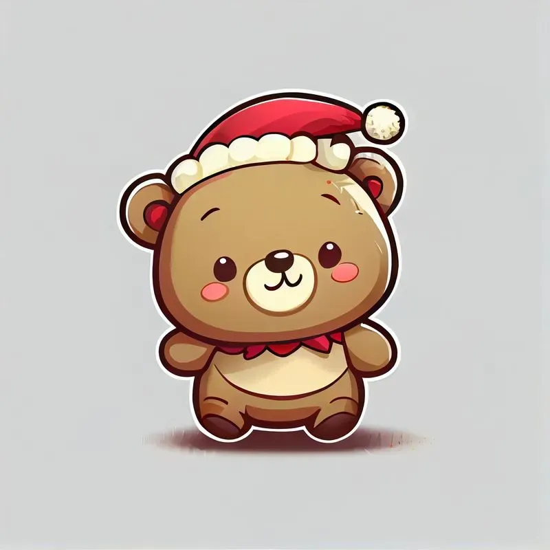 Cute Cartoon Christmas Stickers