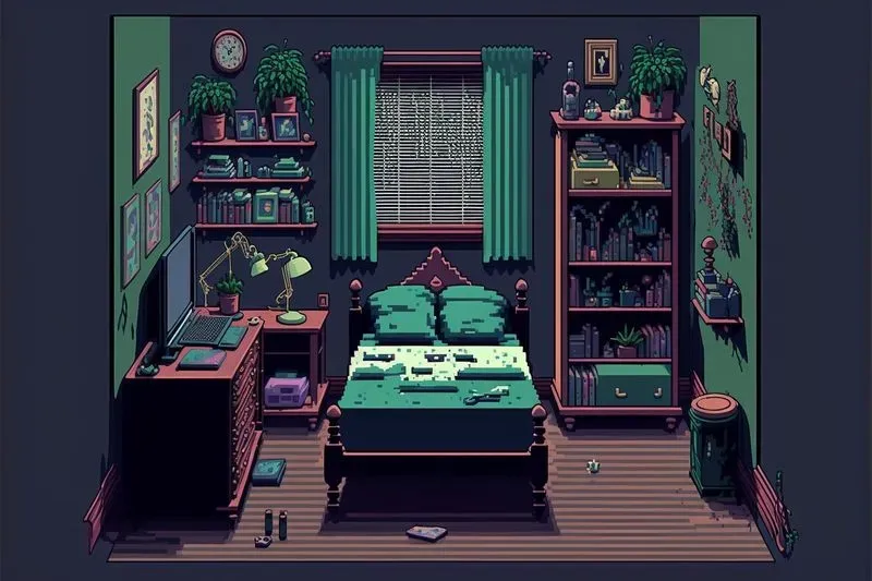 Pixel Horror Game Designs