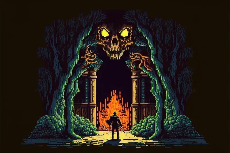 Pixel Horror Game Designs